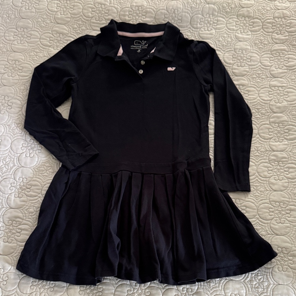 Vineyard Vines Navy Blue Kids Casual Dress